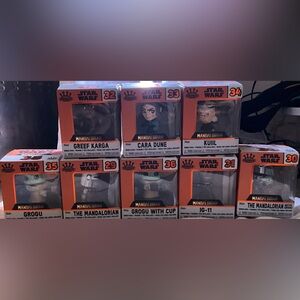 Mandolorian mini funko pop collection